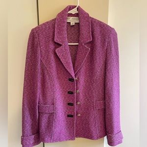 Beautiful Purple St. John Blazer- Size 2